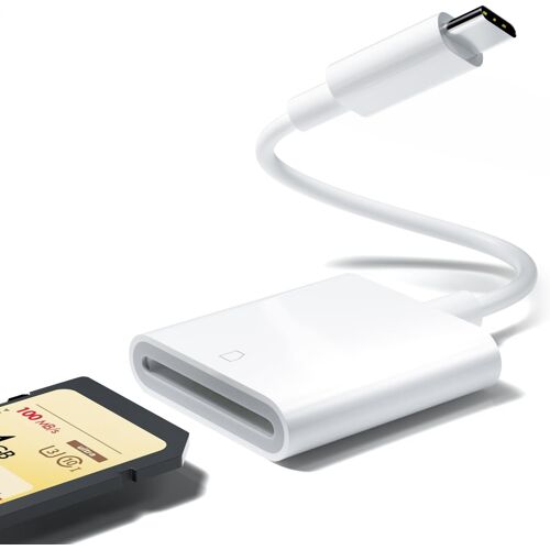 Lecteur de carte USB C SD 104 Mo/S, lecteur de carte SD de type C pour iPhone 15, adaptateur [Thunderbolt 3] Lecteur de cartes USB C 3.0 compatible avec iPhone 15, i-Pad Pro, MacBook Pro/Air, Galaxy