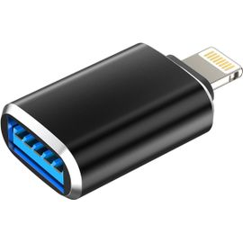Adaptateur Lightning USB pour Apple iPhone 14 13 12 11 Pro Max 7 8 Plus X SE XS XR pour iPad Air Câble OTG USB Jack Clé Télécharger Photo Lecteur Cartes Souris Répartiteur Carte Lecteur Accessoires