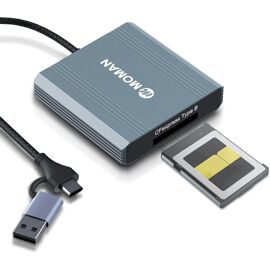 Card Reader, C1B CFexpress Type B USB C 3.1 Gen 2, Portable Aluminium Memory Card Adapter up to 10Gbps, for Android/Windows/Mac OS, CFexpress-Memory Card Reader-Adapter
