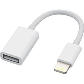 Adaptateur Lightning vers USB Câble OTG pour Apple iPhone 14 13 12 11 Pro Max 7 8 Plus X SE XS XR Pour iPad Air Clé Télécharger Photo Souris Lecteur Cartes Accessoires Carte Lecteur Jack Répartiteur