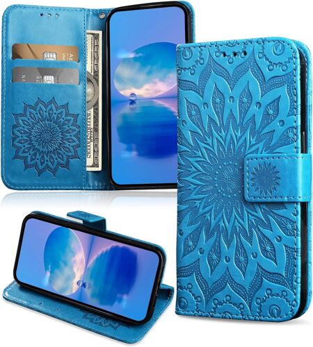 KAL-Coque Pour Honor 9X / Honor 9X Pro, Protection Etui En Pu Cuir Portefeuille, Antichoc Housse À Rabat Pour Honor 9X / Honor 9X Pro, Bleu