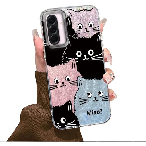 Kal-Coque De Protection Pour Samsung Galaxy A56 5g/A36 5g - Avec Motif Esthétique De Chat - Multicolore - Fine - Anti-Chocs - Anti-Rayures