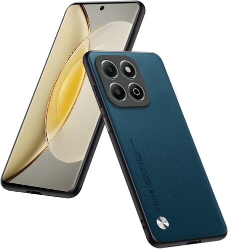 KAL-Coque Compatible Avec Honor 200 Smart/Honor X7C (6.8""), Housse De Protection Cuir Pu - Saphir