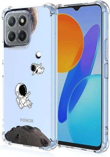 KAL-Transparent Coque Pour Honor X6/Honor X8 5G/Honor 70 Lite, Très Mince Antichoc Premium Silicone Tpu Housse, Souple Soyeux Étui Avec Élégant Simple Motif, A20