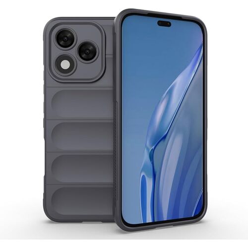 KAL-Coque Pour Honor 400 Lite 5G, [Conception D'Airbag] Robuste Étui De Protection Complète Du Corps, Housse Silicone Douce Antichoc Anti-Chute Case - Gris Foncé