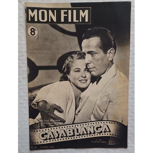 Mon Film Casablanca 1947 Humphrey Bogart Ingrid Bergman Michael Curtiz