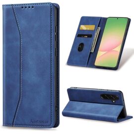 JGD-Coque pour Samsung Galaxy A56 [Porte Cartes], Étui Portefeuille en Cuir PU Housse, Stand Réglable et Protection Antichoc Magnétique Fonction Flip Case pour Galaxy A56, Bleu