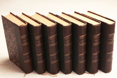 Livres Anciens Emile Augier Théâtre Complet 7 Volumes 1889 Et 1890, Calmann Lévy Éditeur