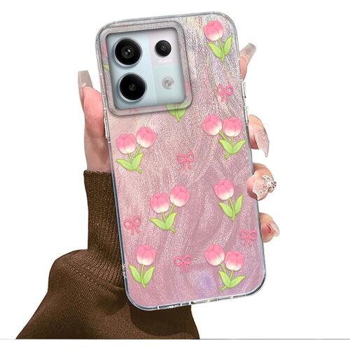 KAL-Coque De Protection Rigide Pour Xiaomi Redmi Note 13 Pro 5G/Poco X6 5G, Avec Motif Floral Rose, Fin, Résistant Aux Chocs Et Aux Rayures, Multicolore
