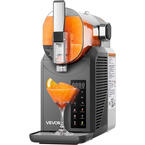 lbgwp60-Machine À Granité Capacité 2 L, Machine À Boissons Glacées En Acier Inoxydable, Distributeur De Boissons Frappées Granitas Margarita Smoothie, Autonettoyante, Pour Maison Restaurants Cafés Ba
