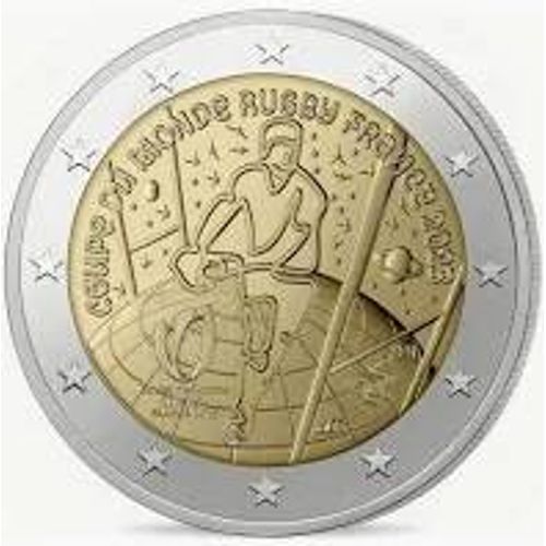 Pièce 2 Euros Coupe Du Monde De Rugby 2023 France -