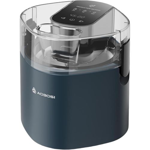 LETNERNY-Sorbetière Bac De Congélation Automatique À Double Isolation De 1,5 L, Glace Molle, Gélato, Sorbet, Yaourt Glacé Avec Minuteur