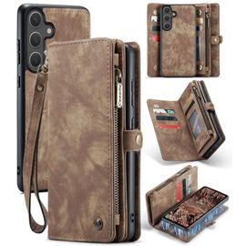 Étui En Cuir Détachable Caseme 008 Pour Samsung Galaxy S25 5g, Brun