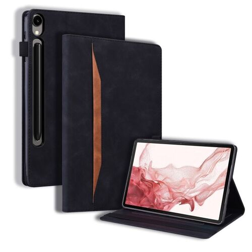 Étui En Cuir Pour Samsung Galaxy Tab S9 Fe, Noir