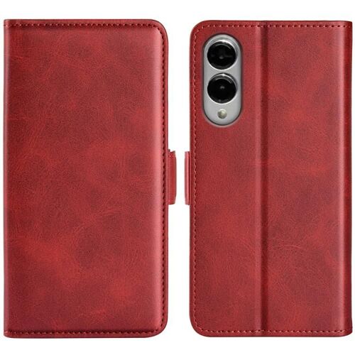 Étui En Cuir Horizontal Avec Boucle Magnétique Pour Samsung Galaxy S25 Edge 5g, Rouge
