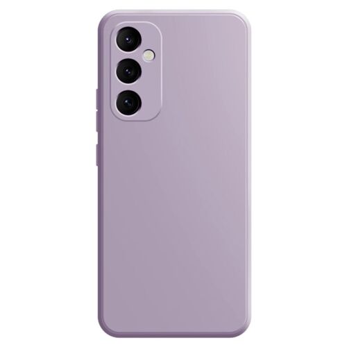 Coque En Silicone Liquide Pour Samsung Galaxy A55, Violet Clair