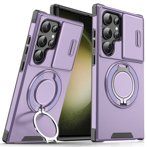 Coque Camshield Avec Anneau Pour Samsung Galaxy S23 Ultra 5g, Violet