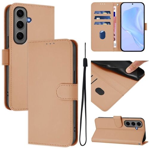 Étui En Cuir Pour Samsung Galaxy S24+ 5g Avec Cordon, Nu