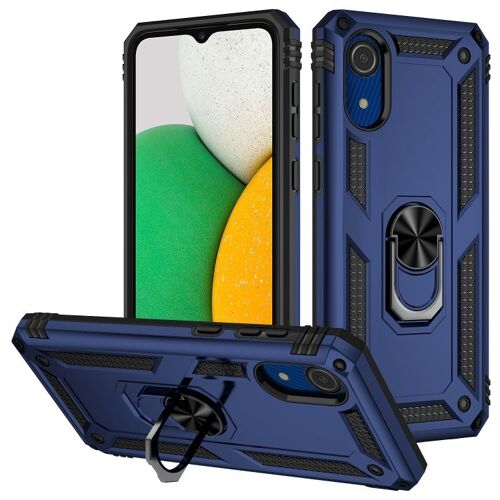 Coque Antichoc Tpu Et Pc Avec Support Pour Samsung Galaxy A03 Core, Bleu