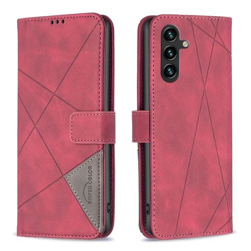 Étui En Cuir Magnétique Pour Samsung Galaxy A56 5g, Rouge