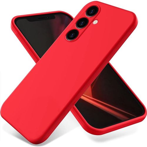 Coque Silicone Colorée Pour Samsung Galaxy S24 Fe 5g, Rouge