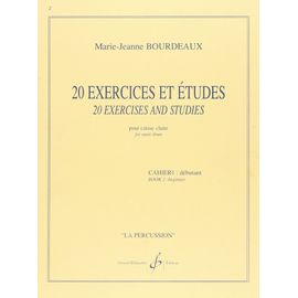 20 Exercices Et Études Pour Caisse Claire Cahier 1 : Débutant