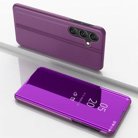 Étui En Cuir Horizontal Pour Samsung Galaxy S25 5g Avec Support, Violet