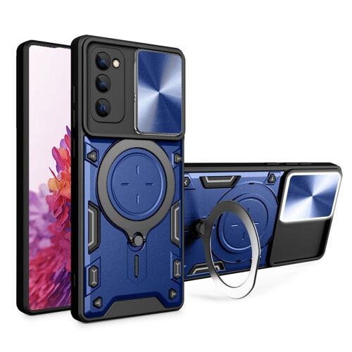 Coque Magnétique Coulissante Camshield Pour Samsung Galaxy S20 Fe, Bleu