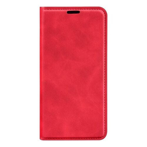 Coque En Cuir Magnétique Rétro Pour Xiaomi 15 Pro, Rouge