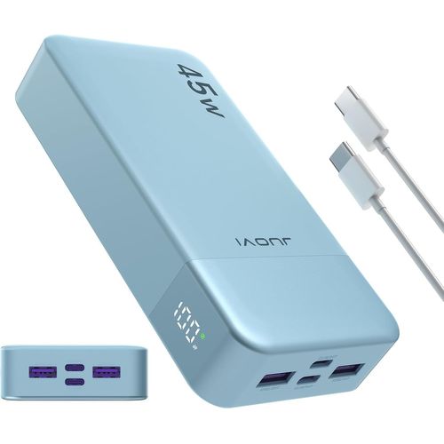 Batterie Externe Charge Rapide,Batterie Externe 45w,Power Bank 20000mah,Batterie Externe Usb C Charge,Pd Et Qc Charge 4-Ports,Avec Affichage Led Pour Samsung Iphone 16 15 Pro Laptop