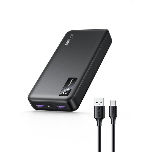 Batterie Externe 20000mah 22.5w Power Bank Usb C Portable Pd 20w Input Output Charge Rapide 3 Ports Écran Led Compatible Avec Iphone 16 Plus Pro Max 15 14 Galaxy S25 Ultra S24 S23