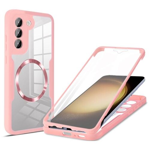 Coque Magsafe Pour Samsung Galaxy S23 5g - Texture Cd, Rose