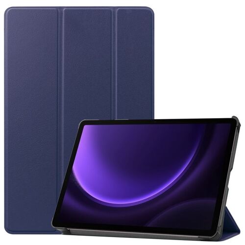Étui En Cuir 3 Volets Pour Samsung Galaxy Tab S9 Fe / S10 Fe - Couleur Pure, Bleu Foncé