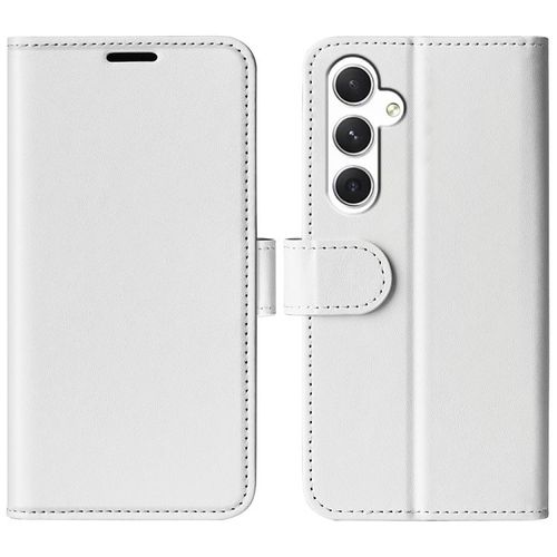 Étui En Cuir Texturé Pour Samsung Galaxy S24+ 5g, Blanc