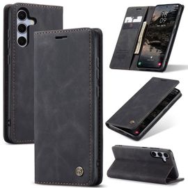 Étui En Cuir Horizontal Pour Samsung Galaxy S25 5g (Caseme 013), Noir