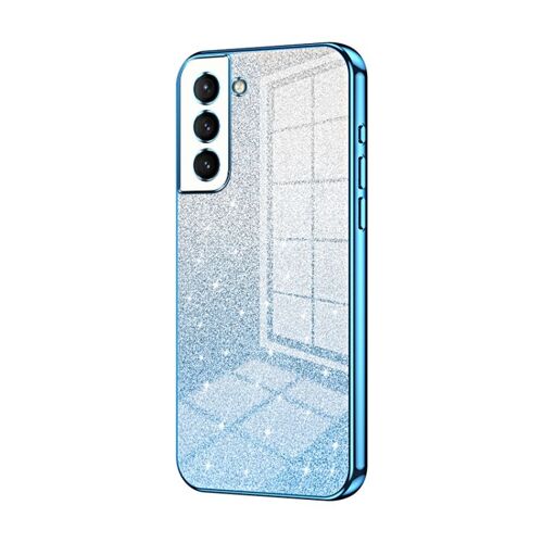 Coque Dégradée À Paillettes Pour Samsung Galaxy S21 5g, Bleu