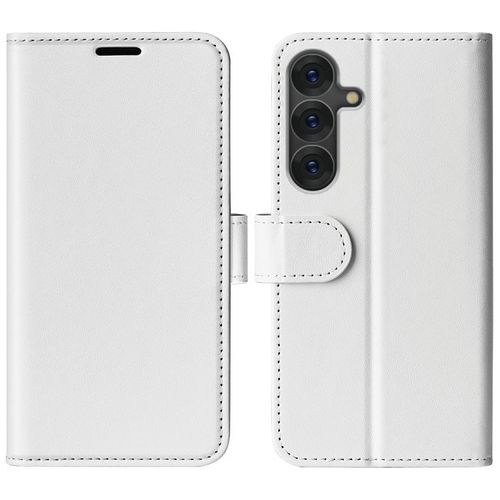 Étui Horizontal En Cuir Texturé Pour Samsung Galaxy S25+ 5g, Blanc