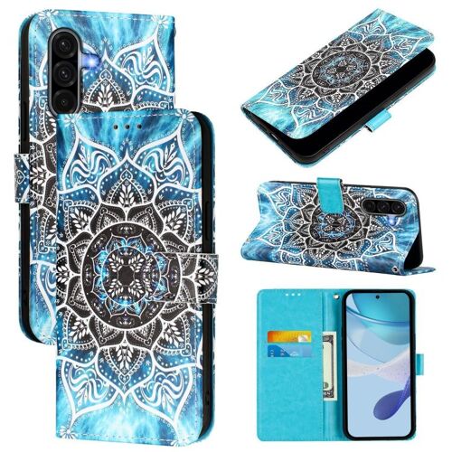 Étui En Cuir Coloré Pour Samsung Galaxy A56 5g, Mandala Sous-Marin