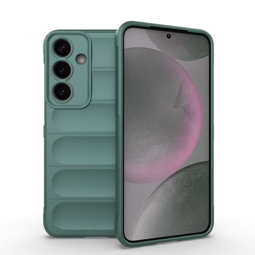 Coque Tpu Et Flanelle Pour Samsung Galaxy S25+ 5g, Vert Foncé