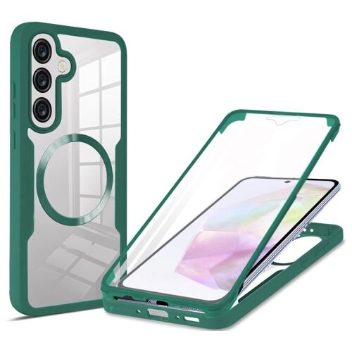 Coque Magsafe Pour Samsung Galaxy A36/A56 5g - Texture Cd, Vert