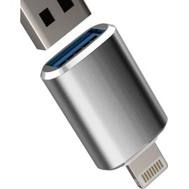 lbgwp60-Adaptateur Lightning Vers Usb Pour Iphone 14 13 12 11 Pro Pour Apple Câble Otg Connexion Clavier Souris Connecteur Numérique Appareil Photo Usb-A Lecteur Carte Pour Ipad Adapter Lighting Jack