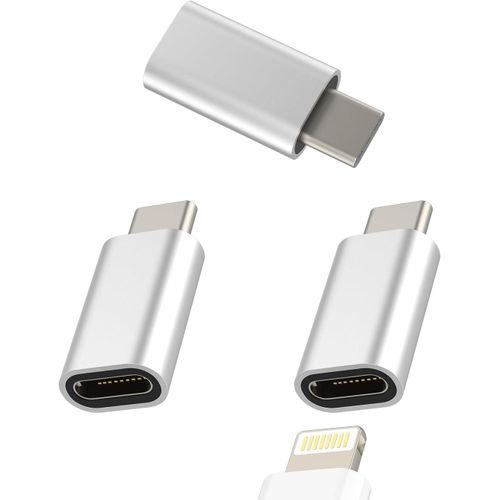 TRAHOO-Adaptateur Lightning vers USB-C (3 Pack) Compatible avec iPhone 15 Pro Max, iPad et autres tablettes et smartphones