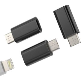 lbgwp60-Adaptateur Lightning À Micro Usb(3 Pack) Pour Iphone Apple Femelle Câble Jack D'Android Mâle Cellule Données Recharger Adaptateurs Pour Samsung Galaxy S6 S7 Edge+ Active Note5 A11 Connecteur