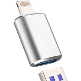 lbgwp60-Adaptateur Lightning Otg 3.0 Cable Pour Iphone14 13 12 Pro Vers Usb Femelle Jack Certifié Pour Apple Mfi Usb-A Carte Lecteur Clé Photo Caméra Fichiers Pour Ipad Adapter Externe Appareil Conne