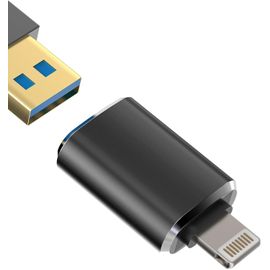 lbgwp60-Adaptateur Lightning Usb Pour Iphone 14 13 Otg 3.0 Câble Jack Pour Apple Usb-A Lecteur Carte Photo Transférer Clé Pour Ipad Adaptateur Caméra Lecteur Carte Clavier Caméra Extérieure Ip-Otg