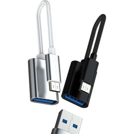 Lot De 4 Adaptateurs Usb C Vers Micro USB - Femelle Vers Mâle