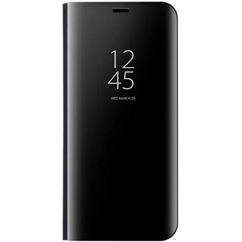 SJZG-Coque Pour Samsung Galaxy S25 Ultra 5G, Clear View Etui À Rabat Cover Flip Translucide Standing Support Miroir Antichoc Portable Case Pour Samsung Galaxy S25 Ultra 5G.Noir