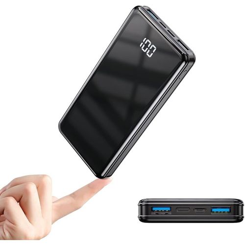 Pd22.5w Batterie Externe 12000mah Mini Ultra Compact Legere Chargeur Portable Grande Capacité Rapide Avec Lampe De Poche,Power Bank Usb C Avec Affichage Numérique Led Pour Iphone Samsung Ipad