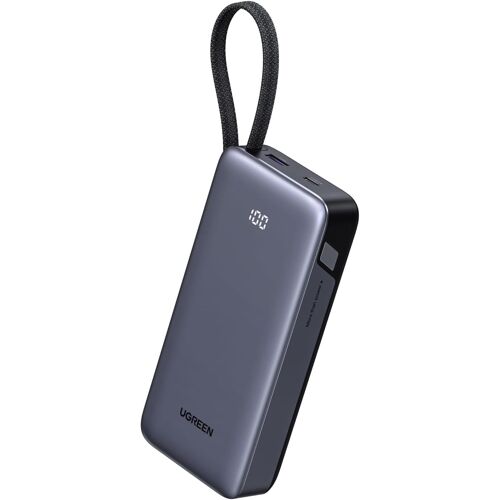 Loranka-Nexode 45w Batterie Externe 20000mah Câble Usb C Intégré Power Bank Portable Charge Rapide 2 Ports Pd Écran Led Compatible Avec Iphone 17 16 15 14 Air Plus Pro Max Galaxy S25 S24 Macbook Ipad
