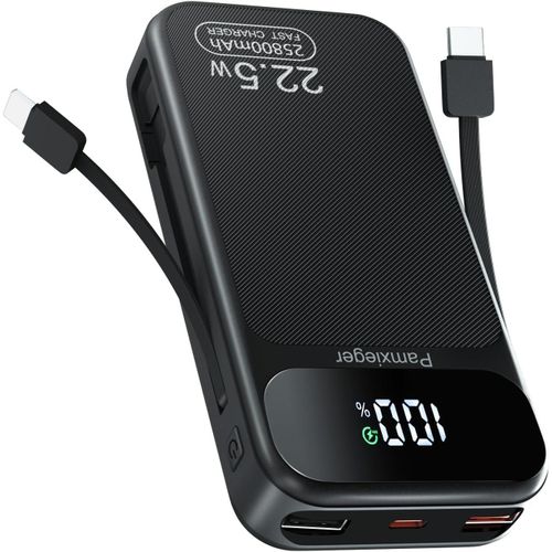 Kalcx-Power Bank 25800mah 22.5w Pd3.0 Qc4.0 Batterie Externe Charge Rapide Batterie Portable Usb C Input&output Avec Lcd L'affichage Pour Smartphone,Tablets Et Autres